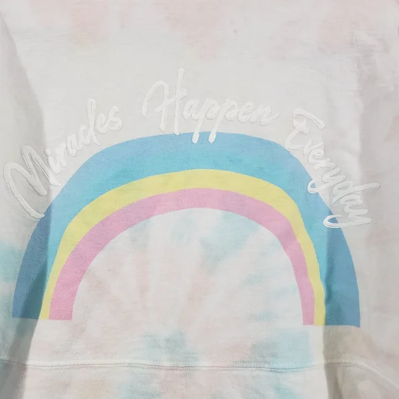 SPIRIT JERSEY Womens Rainbow Tie Dye Bubba Gump Shrimp Long Sleeve Shirt Size L - Picture 7 of 13